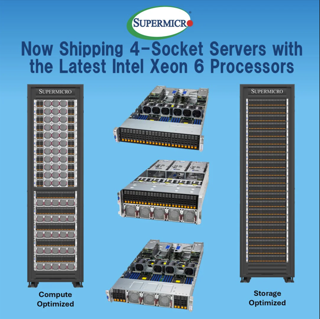 Supermicro ra mắt server 4-socket X14 dựa trên Intel Xeon 6